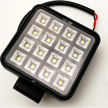 Přídavný světlomet LED pracovní světlomet 16LED 16W čtverec 12/24V s vypínačem