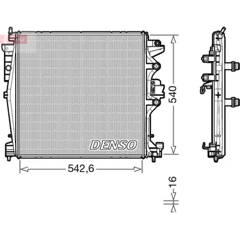 Chladič motoru Chladič, chlazení motoru DENSO DRM01004