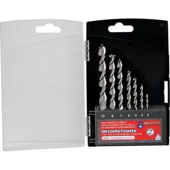 Vrták NÁSTROJE CZ Sada vrtáků levých 7-dílná 3,00-10,00mm DR338LCZ50HSS do dřeva - SVDR338LCZ50HSS-7P