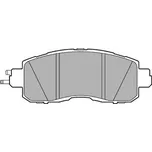 DELPHI Sada brzdových destiček, kotoučová brzda LP3251