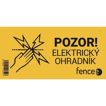 VNT electronics s.r.o. Výstražná tabulka pro elektrické ohradníky - POZOR! ELEKTRICKÝ OHRADNÍK