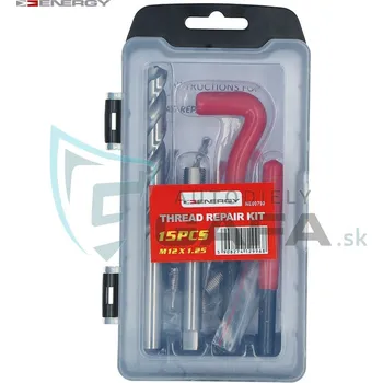 Závitořezný nástroj ENERGY Sada na opravu závitů M12x1,25 19 prvků NE00790