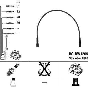 Zapalovací kabel NGK Sada kabelů pro zapalování 6296