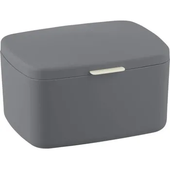 Mýdlenka Wenko Koupelnový organizér s víkem BARCELONA, tmavě šedý