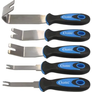 Nářadí pro automobil Condor přípravky nerezové pro demontáž čalounění, lišt, příchytek, sada 5 dílů - 100-07209