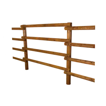 Plot DŘEVĚNÁ OHRADA - typ EKONOM - v. 190 cm, 4x svlak