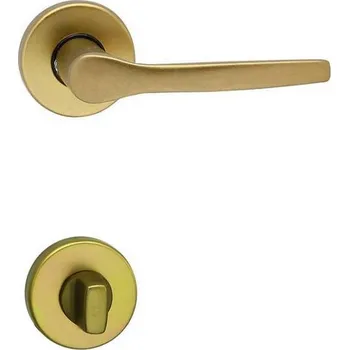 Dveřní kování Cobra Monet-R interiérové kování Provedení: kování pro WC zámek, Povrch: elox bronz - F4