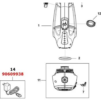 Sada nářadí BLACK&DECKER 90609938 nabíječka pro WW100, CS3653LC