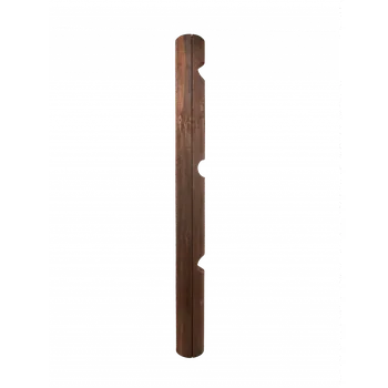 Příslušenství pro plot Dřevěný sloupek - typ OHRADA STANDARD - v. 150 cm, prům. 14 cm (3x otvor)