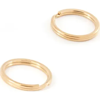 Materiál na výrobu šperku Ocelový kroužek na klíče růžovo zlatý 20mm - 1Ks+ - 1 Ks