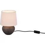 Trio Leuchten R50961844 LOU - Stolní lampička, podstavec keramický 1 x E14, 25cm (Stolní lampa s keramickým podstavcem a textilním stínidlem)