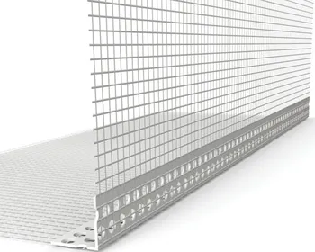 Stavební profil Likov Rohový plastový profil s tkaninou 100 x 100 mm 2,5 m