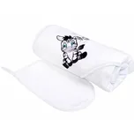 New Baby Zebra 90 x 90 cm bílá