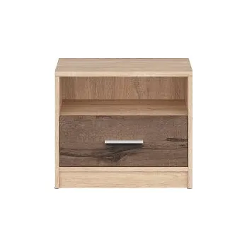 Noční stolek Nepo Plus Noční stolek KOM1S, dub sonoma/dub monastery