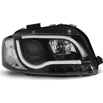 Přední světlomet TUNING-TEC Přední světla Audi A3 8P 03-08 - černé TUBE LIGHTS TRU DRL