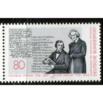 Poštovní známka (1985) MiNr. 1236 ** - Německo - 200. narozeniny bratří Grimmových