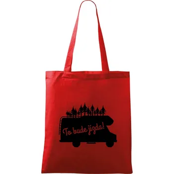 Nákupní taška To bude jízda - alkovna - Taška bavlněná - 42 x 38 cm ( Červená )
