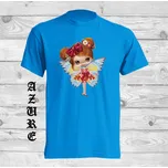 detske-levne-bavlnene-tricko-potisk-vila Barva: Azure - azurově modrá, velikost: 116