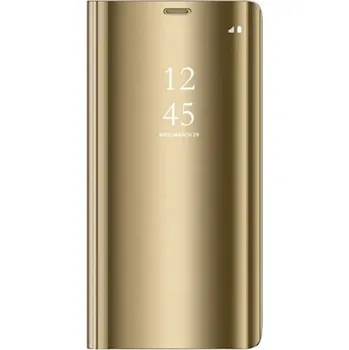 Pouzdro na mobilní telefon Beweare Clear View neoriginální pouzdro na Samsung Galaxy S22 Plus - zlaté