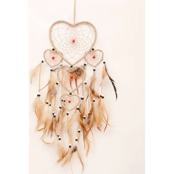 Lapač snů Lapač snů HNĚDÉ SRDCE vel. 70cm MN7005