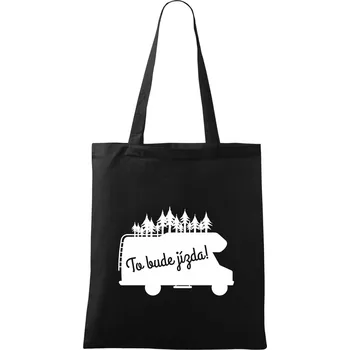 Nákupní taška To bude jízda - alkovna - Taška bavlněná - 42 x 38 cm ( Černá )