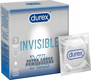 Kondom Durex Invisible XL 57 mm 3 ks