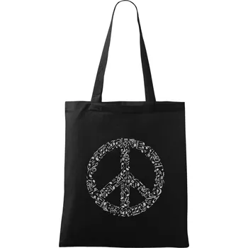 Rhyme In Peace - Taška bavlněná - 42 x 38 cm ( Černá )