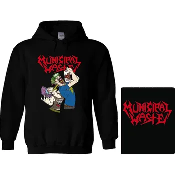 Pánské oblečení mikina s kapucí Municipal Waste