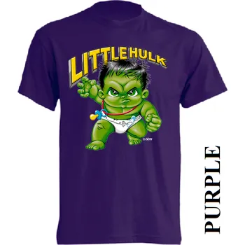 Chlapecké tričko detske-levne-bavlnene-tricko-potisk-Hulk Barva: Purple - purpurová, velikost: 104