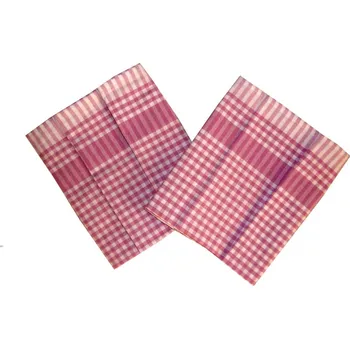 Utěrka Utěrka PAR růžovobílá kostka 45x65 cm balení 3 ks