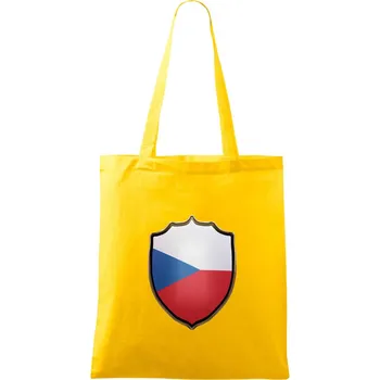 Česká vlajka erb - Taška bavlněná - 42 x 38 cm ( Žlutá )
