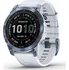 Chytré hodinky Garmin fēnix 7 Sapphire Solar Edition Titan Blue/White Band