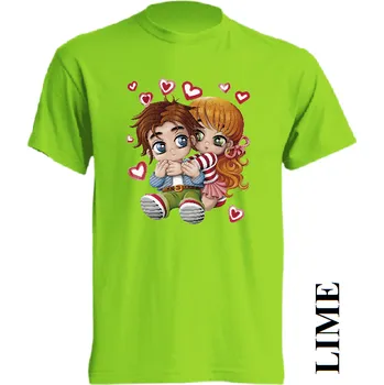 Dívčí tričko detske-levne-bavlnene-tricko-potisk-chlapec-divka Barva: Lime - limetková, velikost: 128