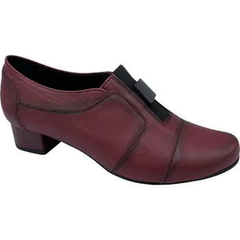 Dámské lodičky Dámská mokasína na podpatku Barton 1222 vínová Velikost: 40 (EU)