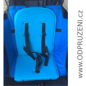 Cyklo nářadí DOGY components Modrý paměťový polstr do vozíku za kolo