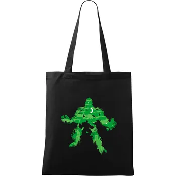 Green Monster mraky - Taška bavlněná - 42 x 38 cm ( Černá )