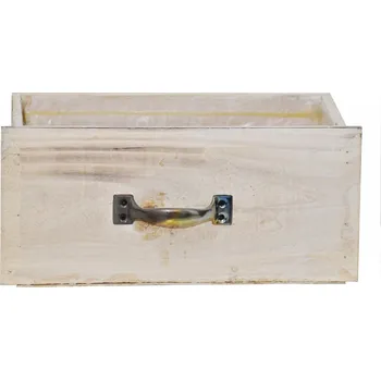 Zahradní dekorace Dřevěný květináč zásuvka 13,2x29x14 cm, přírodní (133337 015 CAD-104-01762-21 obal natur)