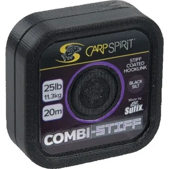 Šňůra Carp Spirit Combi Stiff Coated Braid Camo Brown 25lb 20m