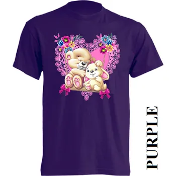 detske-levne-bavlnene-tricko-potisk-laska-zviratka Barva: Purple - purpurová, velikost: 116