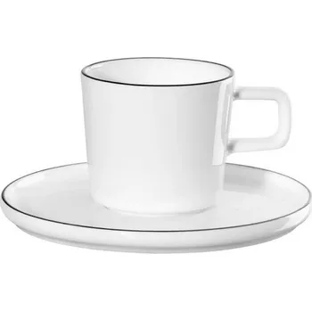 Hrníček na espreso 80 ml OCO LIGNE NOIRE ASA Selection - slonová kost bílá