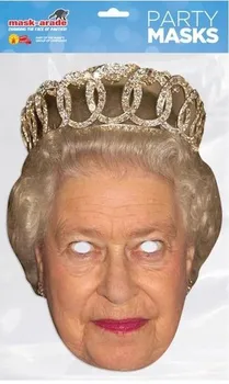 Karnevalová maska Maskarade Papírová maska Královna Alžběta