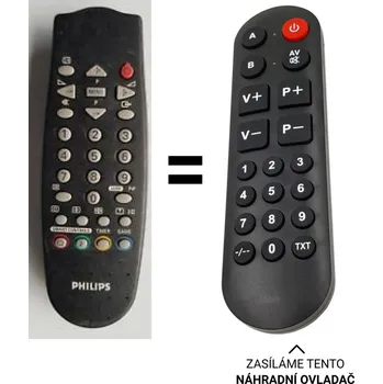 Philips 21PT4325 náhradní dálkový ovladač pro seniory