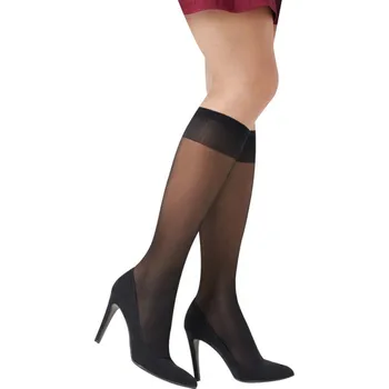 Dámské punčochy SOLIDEA Miss Relax 140 Sheer lýtkové punčochy, Barva Camel, Velikost L