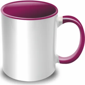 ON-DESIGN Hrnek barevný s vlastním POTISKEM Barva: fialová