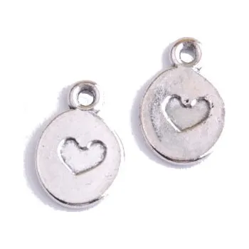 Přívěsek Přívěsek SRDCE, 9x13mm, 2ks