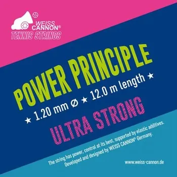Struna na výplet tenisové rakety TENISOVÝ VÝPLET WEISS CANNON POWER PRINCIPLE (12m)