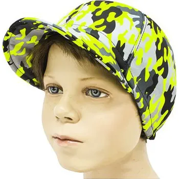 Čepice Fantom Softshellová čepice CAMOUFLAGE, membrána 30000/15000 - neon zelená velikost: 50