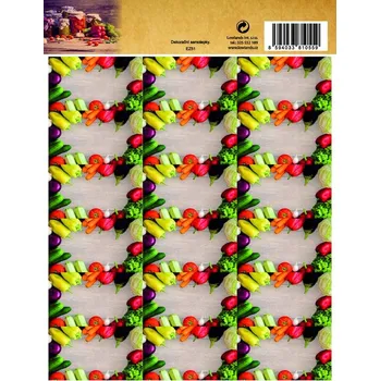 samolepka Samolepky na zavařeniny - zel.tmav.