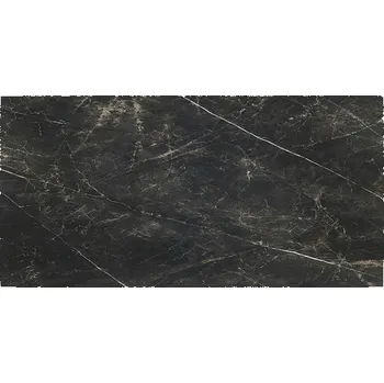 Dlažba Dlažba imitace mramoru ULTRA GLOSS SAIGON BLACK 60x120 cm ECO