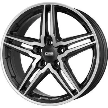 Auto-moto Alu kola CMS C29 diamond black - černé leštěné čelo 8x18" 5x114,3 ET45 66,1